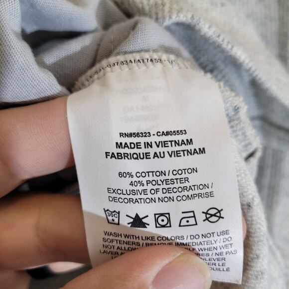 Nike Pullover Sweater Pullover Womens Medium Funnel Neck Gray Pockets Sweatshirt - Picture 10 of 11